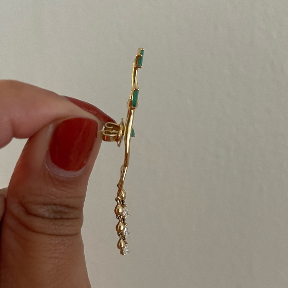 NWT 14KT Gold Tree Earrings - Picture 4 of 4